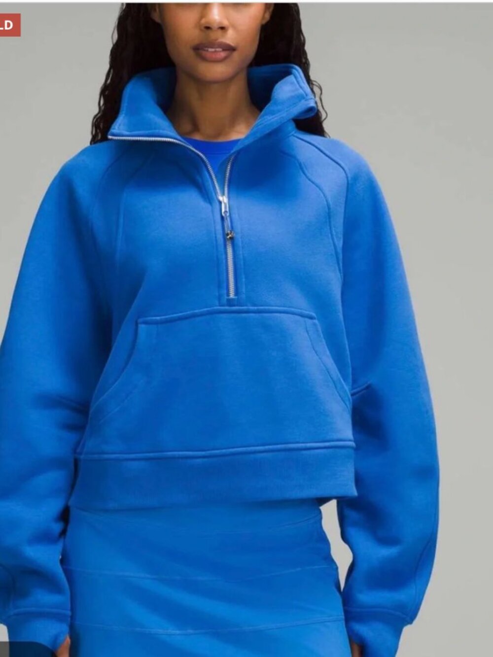 Lululemon Scuba Oversized Funnel-Neck Half Zip Galactic Cobalt M/L